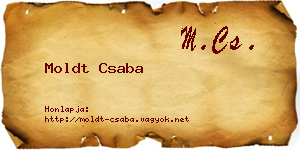 Moldt Csaba névjegykártya